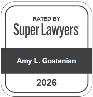 Super Lawyers 2026 badge for Amy Gostanian