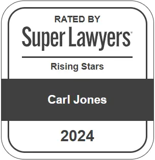Super Lawyers Rising Stars 2024 Carl Jones badge