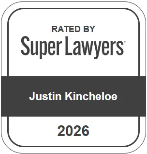Super Lawyers 2026 badge for Justin Kincheloe