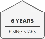 6 Years Rising Stars badge