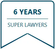 6 Years Super Lawyers award badge
