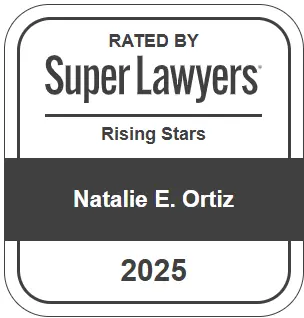 Super Lawyers Rising Stars 2025 Natalie E. Ortiz badge