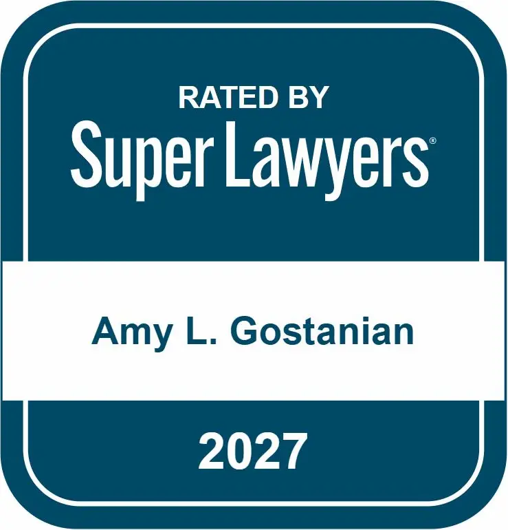 Super Lawyers badge for Amy L. Gostanian 2027