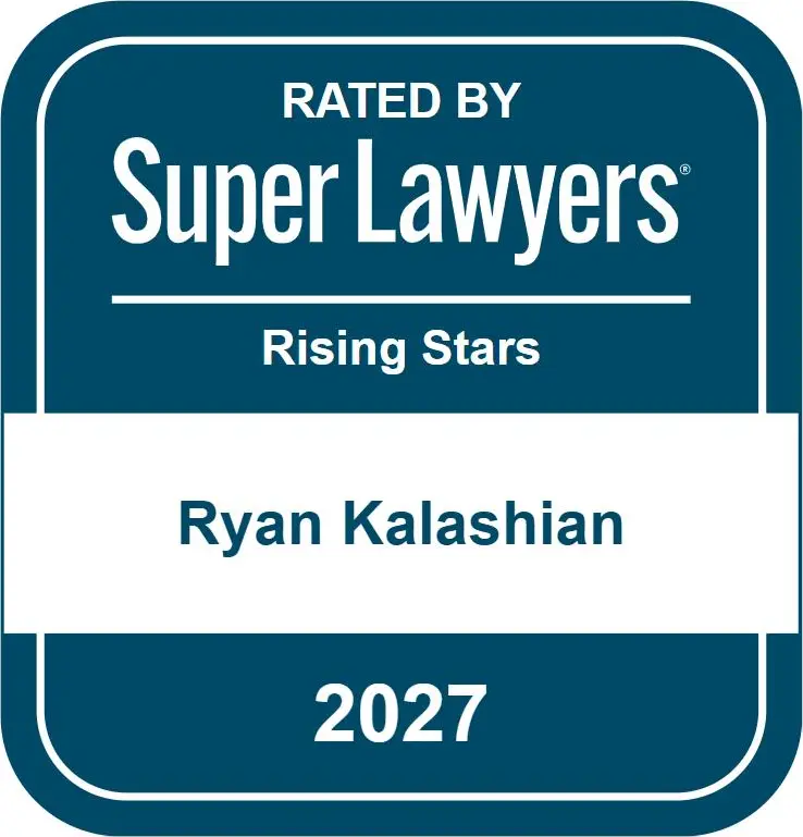 Super Lawyers Rising Stars 2027 Ryan Kalashian badge