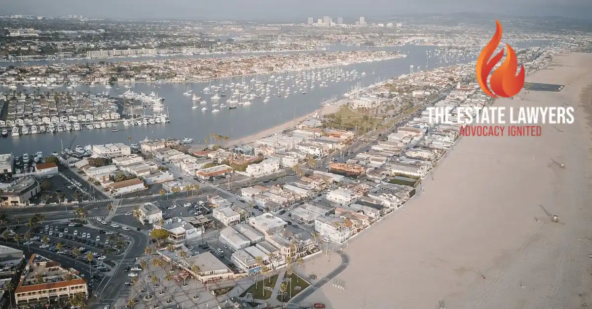 A view of Newport Beach, CA is shown, where residents seeking trust petition attorney services can find local guidance.